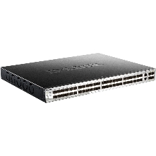 Коммутатор D-Link DGS-3130-54S/B1A, 48×1 Гбит/с SFP + 2×10 Гбит/с Base-T + 4×10 Гбит/с SFP+, управляемый