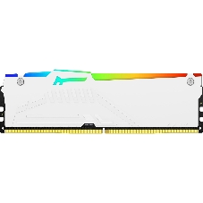 Оперативная память Kingston Fury Beast, DDR5, 16Gb (1x16Gb), 6000MHz, CL36, DIMM, с радиатором, RGB, белый