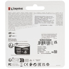 Флеш карта SDXC 256Gb Class10 Kingston SDR2/256Gb Canvas React Plus w/o adapter