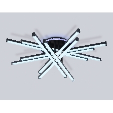 Потолочный светодиодный светильник Ambrella light FL6276 BK 119W черный 3000K-6400K+RGB 800*800*165 (ПДУ ИК)