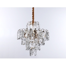 Светильник Ambrella light TR5231/9 SGD/CL/FR золото/прозрачный/белый матовый E27*9 max 40W D500*530