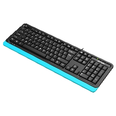 Клавиатура проводная A4Tech Fstyler FKS10, USB, черный/синий