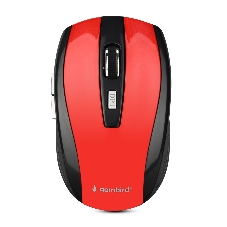 Мышь беспроводная Gembird MUSW-330-3 красный, 2400 dpi, радиоканал, USB, кнопки - 6