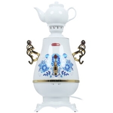 Самовар Centek CT-0092 B (черн+рисунок+золото), 4.0л, 2300 Вт, поддерж.t + LED индикатор