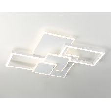 Потолочный светодиодный светильник Ambrella light FA1031/5 WH белый 95W 3000K-6400K 705*500*95 (ПДУ ИК)