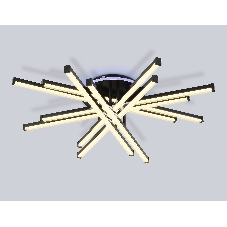Потолочный светодиодный светильник Ambrella light FL6276 BK 119W черный 3000K-6400K+RGB 800*800*165 (ПДУ ИК)