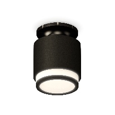 Светильник Ambrella Light XS7511063 SBK/PBK/FR черный песок/черный полированный/белый матовый MR16 GU5.3 (N7926, C7511, N7121)