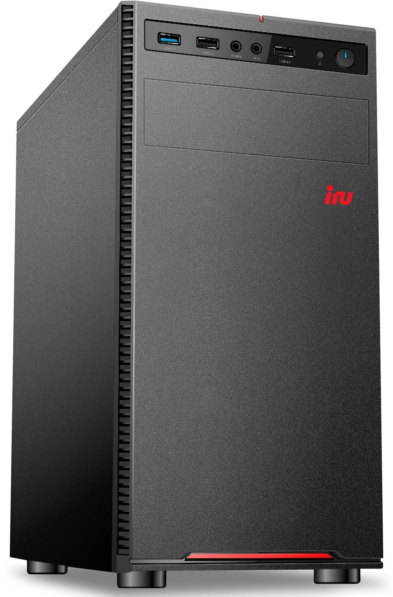 ПК IRU Tactio 320A6SO MT Ryzen 5 8600G (4.3) 32Gb SSD512Gb 760M без ОС GbitEth 400W черный (2197345)