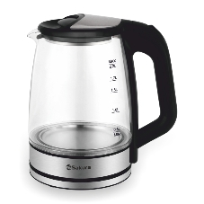 Чайник Sakura SA-2722BK 2,2л,стекло,черный