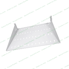 Полка перфорированная консольная 2U, глубина 400 мм, черный (МС-40-9005)