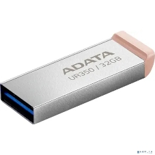 Флешка USB ADATA UR350 (UR350-32G-RSR/BG), 32G, USB 3.2, R/W 100/15, серебристый/коричневый