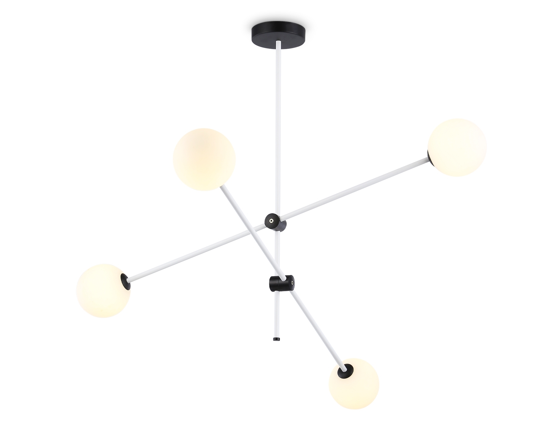 Светитльник Ambrella Light TR2505/4 WH/BK белый/черный G9/4 max 10W D970*700