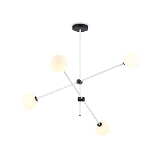 Светитльник Ambrella Light TR2505/4 WH/BK белый/черный G9/4 max 10W D970*700