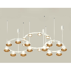 Светильник Ambrella light XR92082000/22 SWH/PYG/CL белый песок/золото желтое полированное/прозрачный GX53