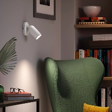 Потолочный светильник Philips PONGEE single spot white 1xNW 230V (лампы в комплект не входят)