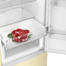 Холодильник Haier CEF536CCG бежевый двухкамерный 240/105 л морозилка снизу, No Frost