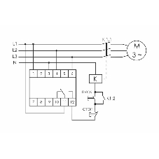 Реле контроля фаз CZF-310 (1 модуль; монтаж на DIN-рейке; 3х400/230+N 8А 1NO/NC IP20) F&F EA04.001.005
