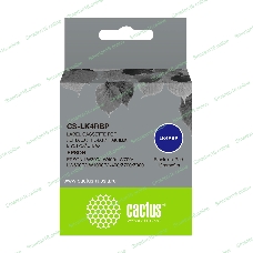 Картридж ленточный Cactus CS-LK4RBP черный для Epson LW300/LW400/LW700/LW600P/LW1000P/K400/Z700/Z900