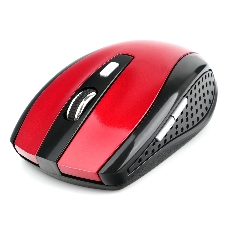 Мышь беспроводная Gembird MUSW-330-3 красный, 2400 dpi, радиоканал, USB, кнопки - 6