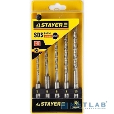 Набор буров STAYER PROFI 2930-H5 по бетону, хвостовик 