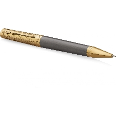 Ручка шариковая Parker Ingenuity Pioneers K571 (2200952) Arrow Grey GT M, черные чернила, подарочная коробка