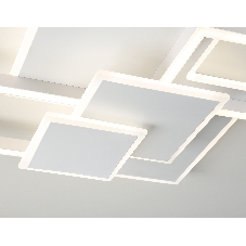 Потолочный светодиодный светильник Ambrella light FA1031/5 WH белый 95W 3000K-6400K 705*500*95 (ПДУ ИК)