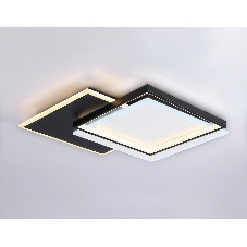 Светильник Ambrella light FA7723 WH/BK белый/черный 3000K-6400K 82W 500*500*70 (ПДУ РАДИО 2.4G)