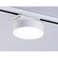 Трековый однофазный светодиодный светильник Ambrella light GL6837 WH белый LED 15W 4200K D115*80