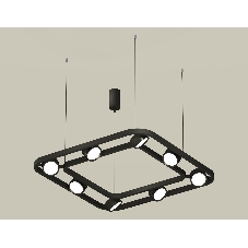 Светильник Ambrella light XB9182100/8 SBK/PBK черный песок/черный полированный GX53 (C9182, N8113)
