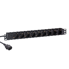 Блок розеток горизонтальный ExeGate ServerPro PDU-19H906 Al-9S-C14-2.5, 19