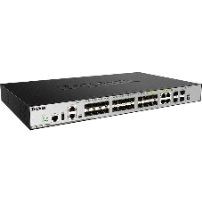 Коммутатор D-Link DGS-3630-28SC/A2ASI, 4×1 Гбит/с + 20×1 Гбит/с SFP + 4×10 Гбит/с SFP+, управляемый