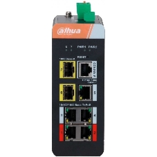 Коммутатор Dahua DH-IS4207-4GT-120 5G 2SFP 4PoE 120W неуправляемый