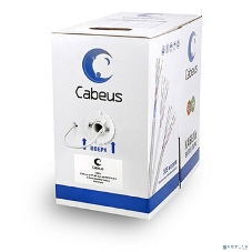 Кабель Cabeus UTP-4P-Cat.5e-PATCH-GY Кабель витая пара UTP (U/UTP), категория 5e, 4 пары, 7x0.20мм (24 AWG), многожильный (patсh), серый (305 м)