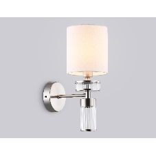 Настенный светильник Ambrella light LH71295 SN/WH никель/белый E14 max 40W 210*130*340