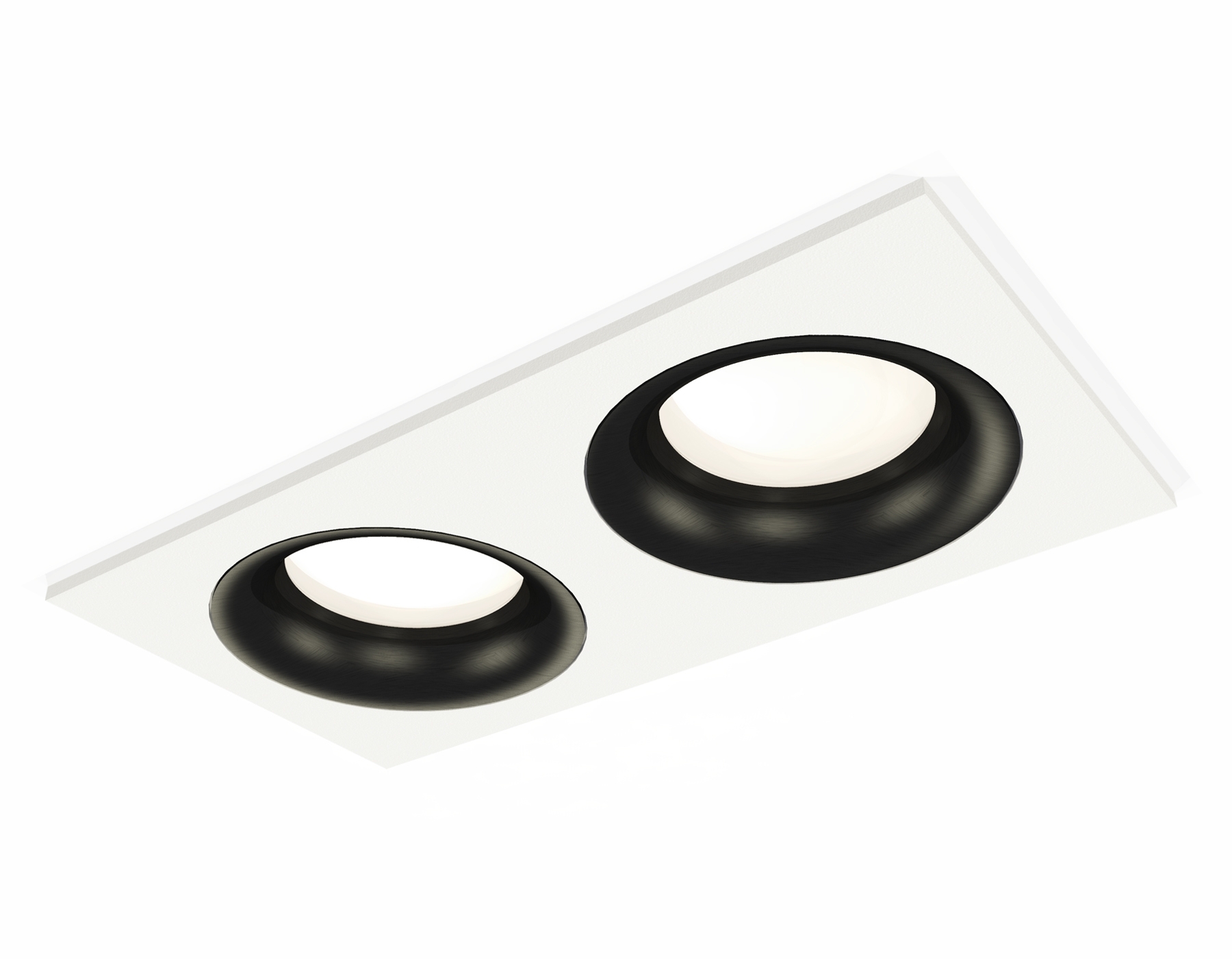 Комплект встраиваемого светильника Ambrella light XC7635002 SWH/PBK белый песок/черный полированный MR16 GU5.3 (C7635, N7011)