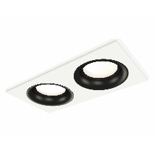 Комплект встраиваемого светильника Ambrella light XC7635002 SWH/PBK белый песок/черный полированный MR16 GU5.3 (C7635, N7011)