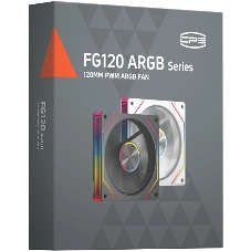 Вентилятор для корпуса Case Cooler PCCooler FG120 ARGb BK (120x120x25мм, 4-pin PWM, ARGb, 54CFM, 28.4dBA, 1800RPM, черный)