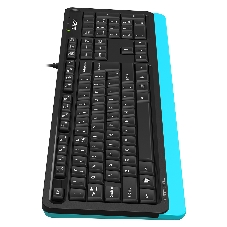 Клавиатура проводная A4Tech Fstyler FKS10, USB, черный/синий