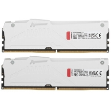 Оперативная память Kingston Fury Beast, DDR5, 32Gb (1x32Gb), 5600MHz, CL40, DIMM, с радиаторами, RGb, белый