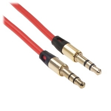 Кабель аудио Cablexpert CCAB-01-35MM-1MR, 3.5 Jack (M)/3.5 Jack (M), красный. 1м, блистер