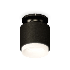 Светильник Ambrella Light XS7511064 SBK/PBK/FR черный песок/черный полированный/белый матовый MR16 GU5.3 (N7926, C7511, N7165)