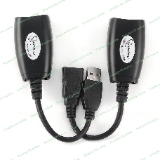 Кабель Gembird USB 2.0 удлинительный AM/AF/RJ45Fx2 по витой паре