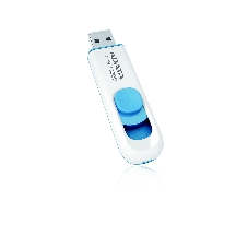 Флешка USB ADATA C008 (AC008-32G-RWE), 32Gb, USB 2.0, R/W 15/5, белый/синий