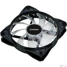 Вентилятор для корпуса Digma DFAN-FRGb2 черный, 120 мм, 1200 об/мин, 23 дБ, 4 pin