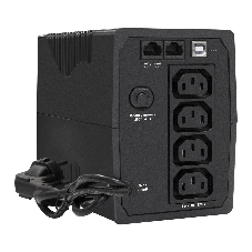 Источник бесперебойного питания ExeGate EP285596RUS SpecialPro UNB-650.LED.AVR.C13.RJ.USB 650VA/360W, LED, AVR, 4*IEC-C13, RJ45/11, USB, черный
