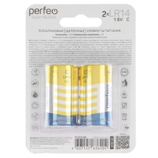 Батарейка Perfeo R14/2SH Dynamic Zinc