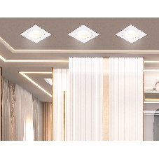 Встраиваемый точечный светильник Ambrella light TN102826 WH/WH белый/белый GU5.3 92*92*50
