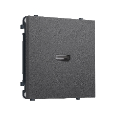 Комплект механизма розетки HDMI 2.1 SIGMA Антрацит серый 30V/900MS 4K-120HZ 8K-60Hz QUANT PRO (SP6640, PR223)