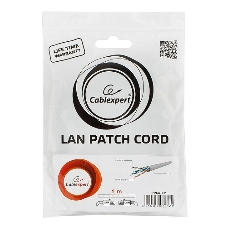 Патч-корд UTP Cablexpert PP6U-1M cat.6, 1м, литой, многожильный, серый