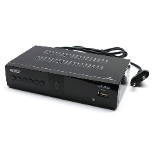 Ресивер эфирный цифровой DVB-T2/C HD HD-225 метал, дисплей DOLBY DIGITAL, Эфир